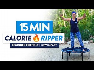 15-Minute Low-Impact TRAMPOLINE WORKOUT for Beginners with Claire Francis | San Fran Fitness