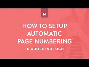 How to setup automatic page numbering in Adobe InDesign