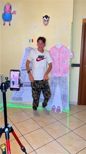 TUTORIAL draw city teleport #TREND 👀result?😂 #trend#magic #tutorial #backstage #creative#shorts