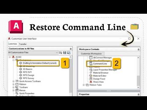 How to restore command line in AutoCAD (Quick Restored)