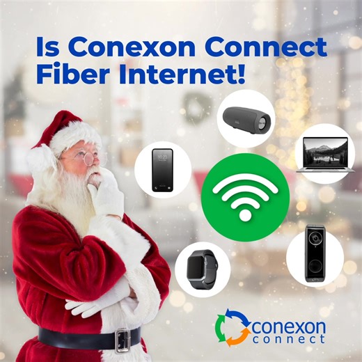 Smart doorbells, speakers, lights, and cameras are all great gifts, but only if your internet can keep up. Make this the year your smart home actually works smarter with fast, reliable fiber internet. Get connected at ConexonConnect.com | Conexon Connect