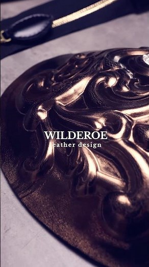 Sculpting Natural Leather with Bronze Foil | Handcrafted Art by Wilderoe