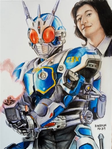 Drawing Kamen Rider G3-X: A Speed Art Journey