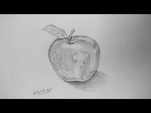 How To Draw Apple / Still life drawing / step by step
