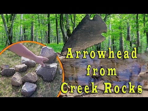 How to Make an Arrowhead out of a ROCK from a CREEK!