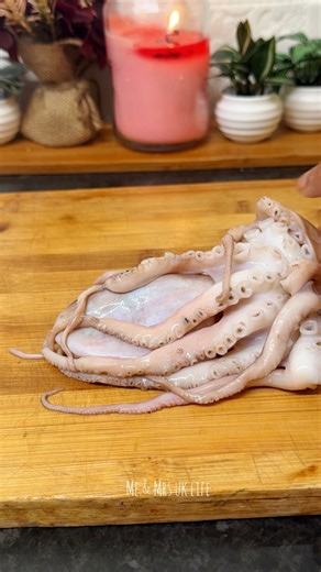 How to clean and cut an octopus at home💁🏻‍♀️❤️ | Mr & Mrs UK Life