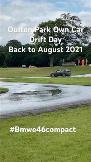BMW e46 compact drift car at Oulton Park back in August 2021 #cardrift #drifting #oultonpark #drift