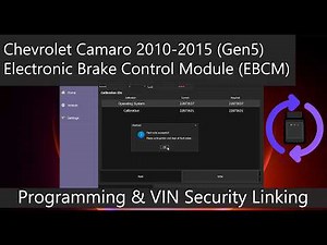 Chevrolet Camaro Gen5 Electronic Brake Control Module (EBCM) Programming & VIN Security Linking