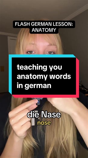 let’s learn the words for some parts of the face and upper body in german! #learngerman #lernedeutsch #learnontiktok #education #learnlanguages