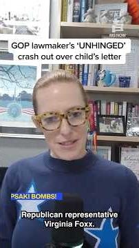 GOP lawmaker’s ‘UNHINGED’ crash out over child’s letter