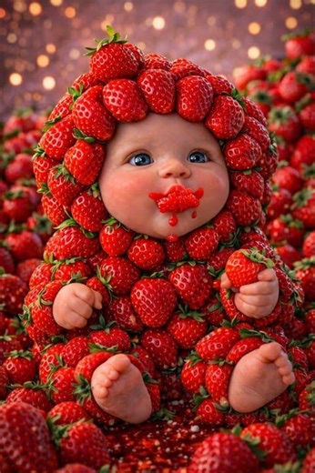 Strawberry Buby😍🍓 #asmr #cute #sweetsandfun #asmrsweetfood #baby #sweet #shorts #strawberry