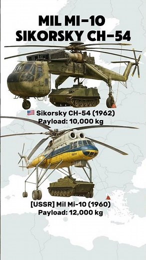 Sky Giants Compared: Mi-10 vs CH-54 — Which Heavy-Lift Helicopter Wins?