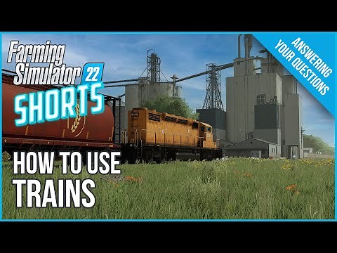 Farm Sim Shorts #3 - How To Use Trains to Sell Crops off Map! - FS22
