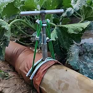 Band Hose Clamps Coarse Irrigation Belt, Drip Irrigation Belt Clamp, Industrial Water Hoses Clamps, Suitable for Various Water Pipe Interfaces (Pipe diameter 9-10 inches)