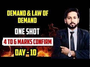 Demand and law of demand | One Shot | ISC Economics Class 12 | Demand Class 12 One Shot |