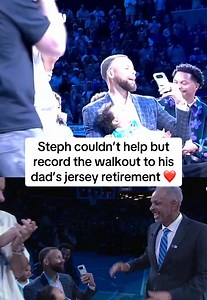 Steph Curry Records Dad's Jersey Retirement Ceremony