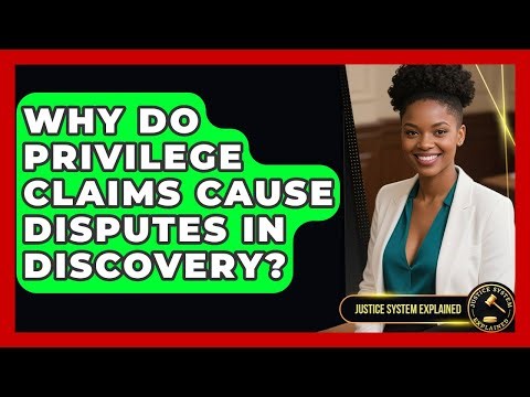 Why Do Privilege Claims Cause Disputes In Discovery? - Justice System Explained