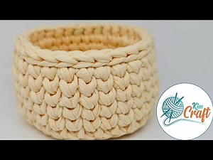 How to crochet a Basket for Beginners.