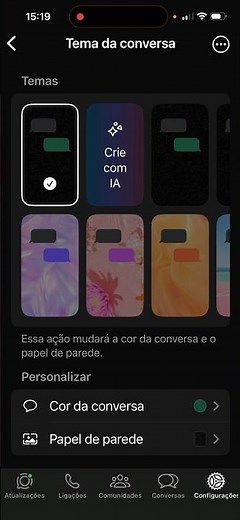 Como Mudar a Cor Tema de Conversas no WhatsApp?