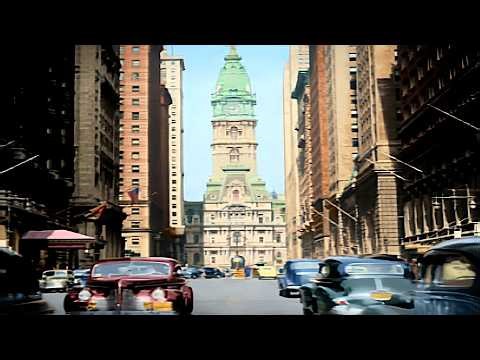 Philadelphia 1940s in color, Neighborhoods [60fps, Remastered] Sound Design