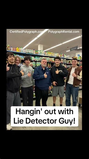 More friends for Lie Detector Guy every day and night!
