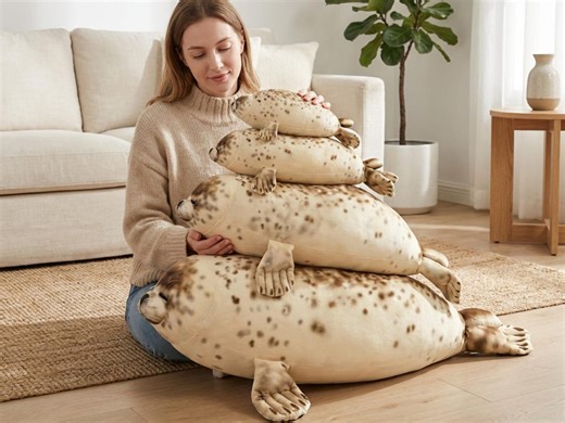 Giant Sea Lion Plush Pillow – Large Soft Marine Animal Plush Cushion - Etsy