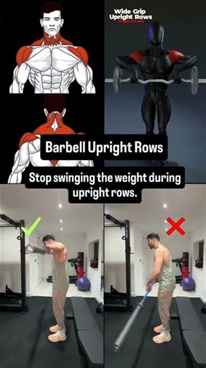 Barbell Upright Row: Correct Form for Bigger Shoulders 💪🔥
