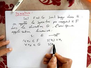 projecteur et symétrie algèbre linéaire s2 smia