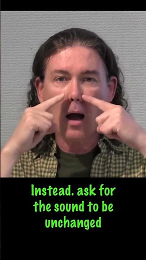 Solution for a Nasal Voice