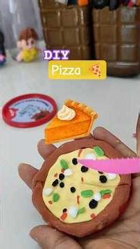 Mini PIZZA 🍘| ‪@KhushbuPargi-‬ #diy #homemadecreations #fridgemagnet #handmade #indianartisan #yt