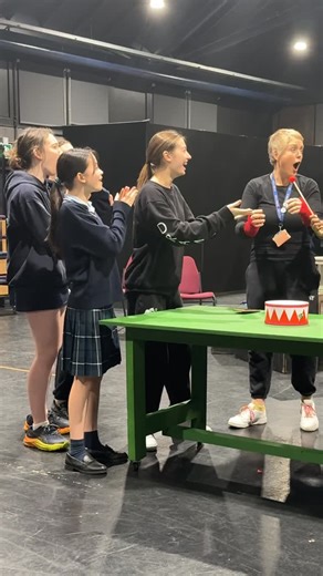 Friday lessons done right 🎭 Mrs Friend’s drama class took on the Whitney Houston drum challenge - some close calls, but Oma understood the assignment, placing the beat perfectly with poise. A fun challenge and a great way to create energy and focus. #whitneyhoustonchallenge #stmaryscalne #drama | St Mary's Calne