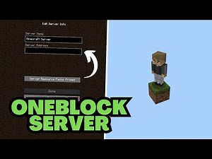 How to Join a Oneblock server in Minecraft