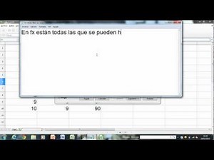 Como hacer fórmulas en documento de cálculo como LibreOffice Calc