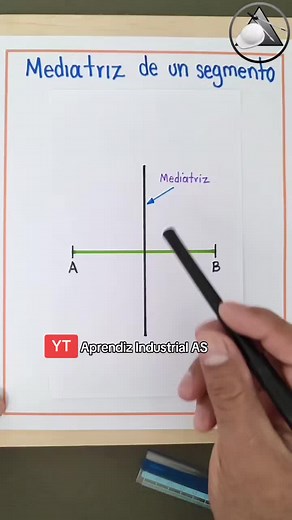 Cómo trazar la mediatriz de un segmento de recta