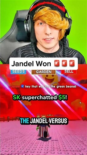 JANDEL WON.. (Admin Abuse War) #shorts #roblox #growagarden #stealabrainrot