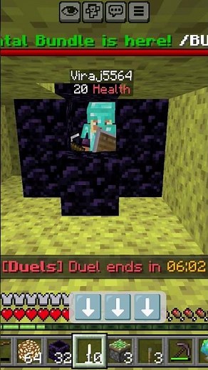 PVP in mega smp bedrock #minecraft #megasmp #pvp