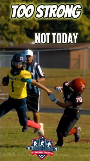 NOT TODAY 💥 Stiff Arm of the Year?! #9UFootball #youthfootball #a1dude