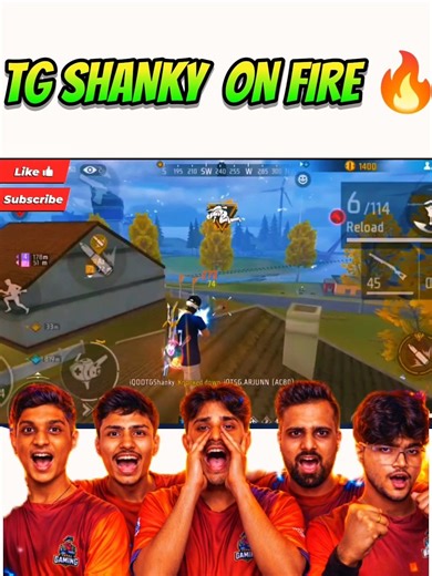 Tg Shanky 1Vs2 Again Iqq Tsg Army 🔥|| Ff Tournament Highlights 🏆|| Total Gaming Esports 💥||