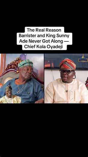 The Real Reasons Barrister and King Sunny Ade Conflict