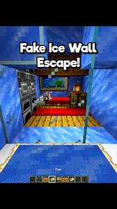 15K views · 1.6K reactions | Minecraft Fake Ice Wall Escape! . ....