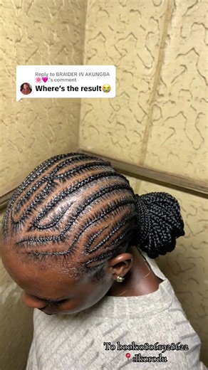 Replying to @BRAIDER IN AKUNGBA🌸🩷. You mean to tell me,you’re in Ikorodu and you’ve not booked MOHairspert? To book comfort,Text 08061928622 via WhatsApp Note:We do home services as well🩷😌 #freestylebraids #braids #allback #mohairspert #braiderinikorodu