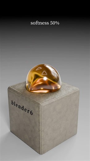 0% vs 100% sphere 3D rigidbody Soft Body collision Simulation in blender-36