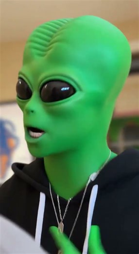 Green Alien Man Hits Different #greenalienrecords #music #alien #viral #shorts