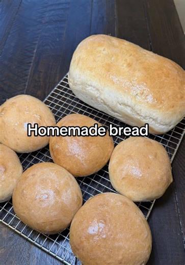 Homemade Hamburger Buns and Loaf Bread Recipe