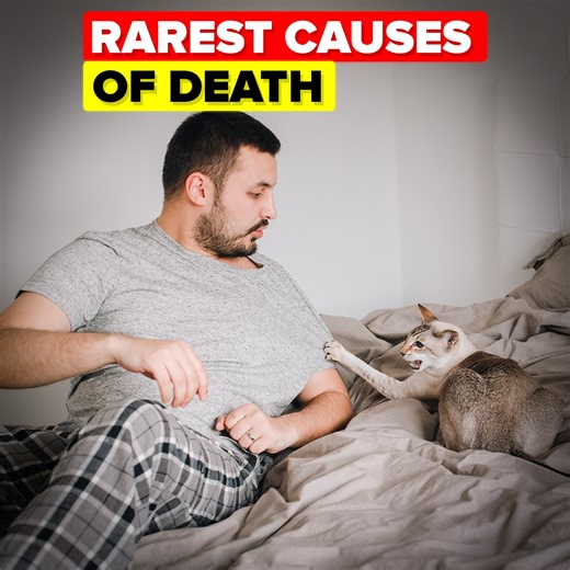 175K views · 2.7K reactions | Some causes of death, like a heart attack or car accident, are more common than others, but there are a few instances in history when a death occurs that is so rare its only happened once! Check out today's insane new video to find out about the rarest deaths in history! | The Infographics Show | Facebook