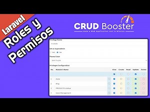 Roles y Permisos (Privilegios) con CRUDBooster - Laravel