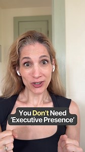 You might never have ‘executive presence’. And honestly, that’s fine. Because what most people call “executive presence” is just what confidence looks like on a 50-year-old white man. Now that works great if that’s who you are… But if that’s not you — trying to act like that will only make you seem like a weirdo.. Real confidence doesn’t come from mimicking someone else’s style. It comes from knowing your stuff and being comfortable in your own skin. You don’t have to change who you are to be a 