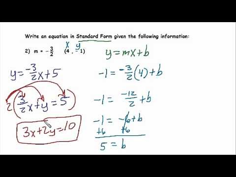 Writing Linear Equations in Proper Standard Form
