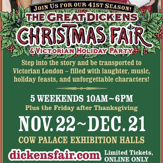 The Great Dickens Christmas Fair! The most magical and immersive event returns to SF! | The Great Dickens Christmas Fair