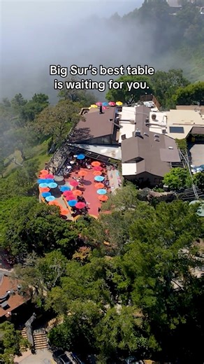 Dining above the clouds at Nepenthe, where dramatic Big Sur views rival the food and every meal feels like a celebration. Ordinary dining need not apply. 🍷🌊 📍 Big Sur Information #visitcalifornia #theultimateplayground #bigsur | Visit California